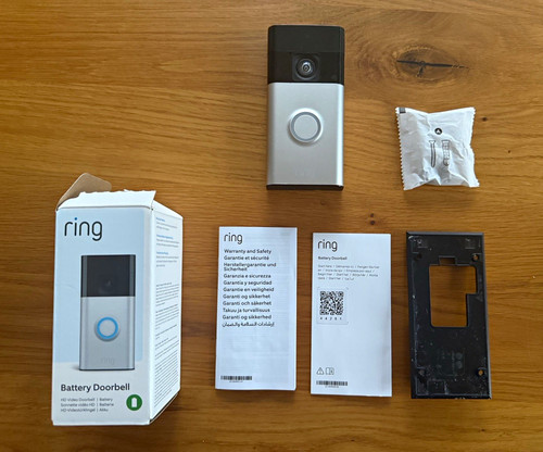 Ring battery doorbell - battery, wlan